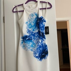 Guess White Floral Pop Dress